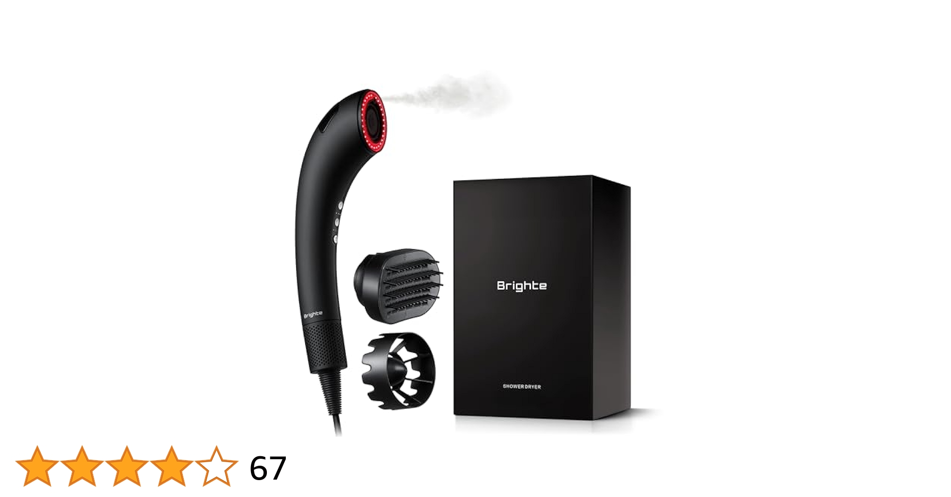 Brighte SHOWER DRYER ブラック Brighte Shower Dryer | Japan Trend Shop